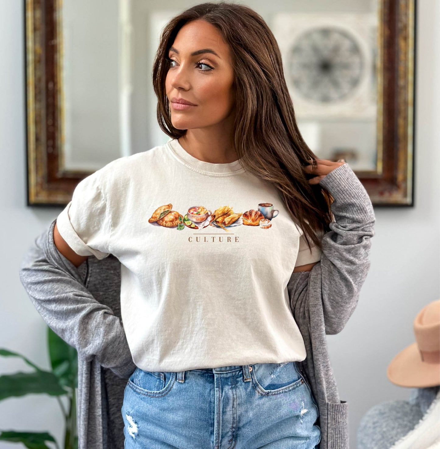 Mexican Food - Culture Unisex Garment-Dyed T-Shirt