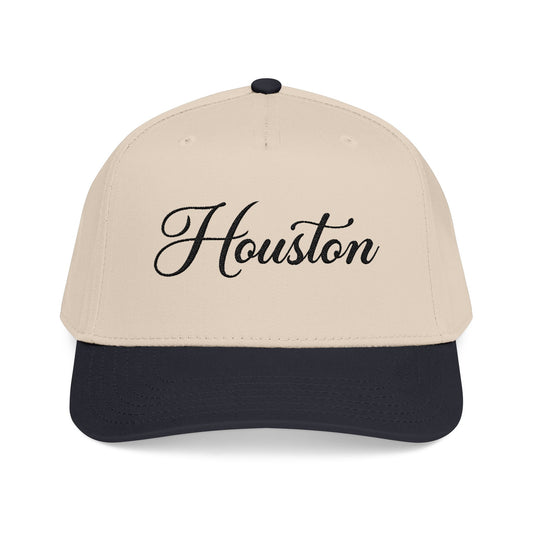 Houston Script Baseball Cap — Vintage Cursive City Hat