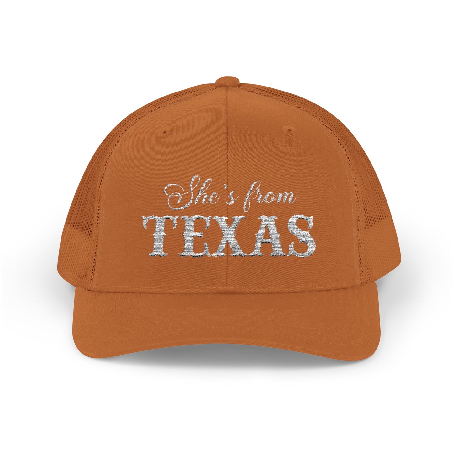 She's From Texas Snapback Trucker Cap