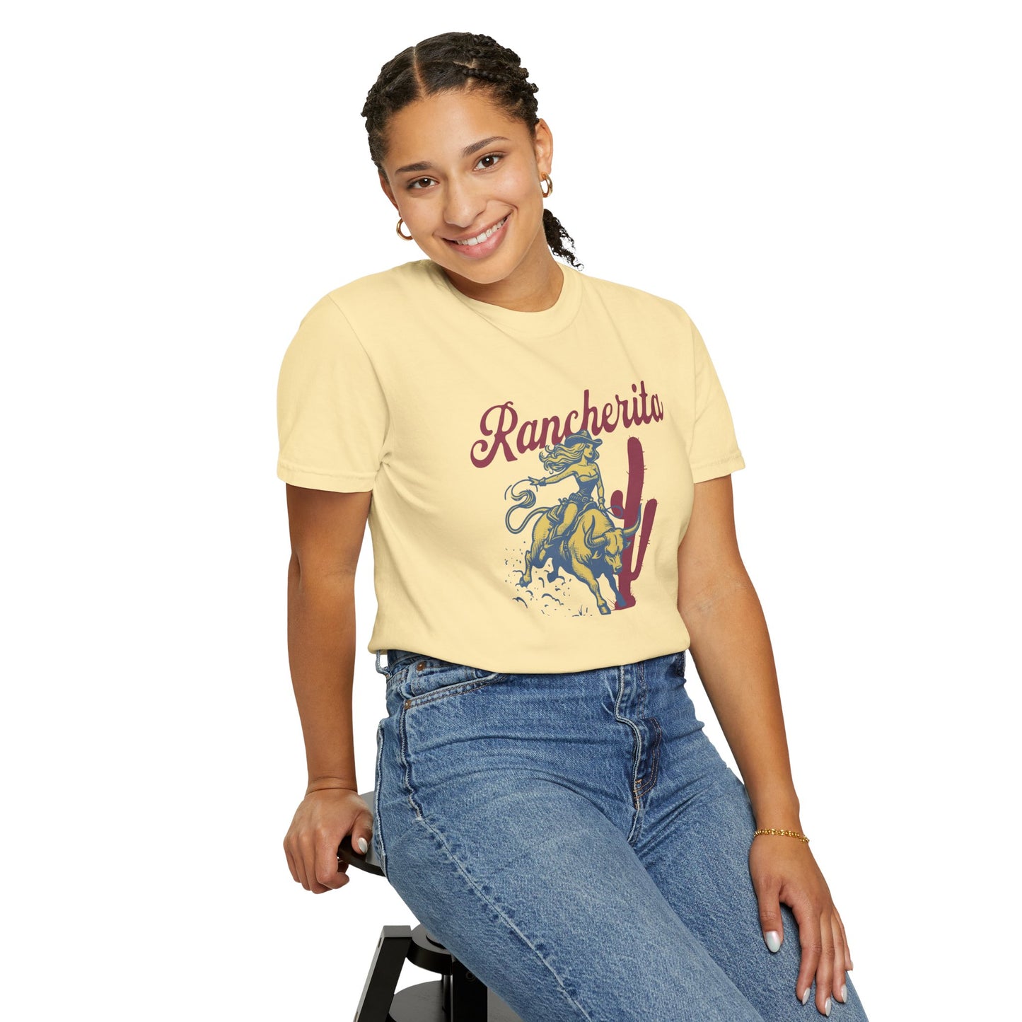 Rancherita Vintage Cowboy Unisex Garment-Dyed T-Shirt